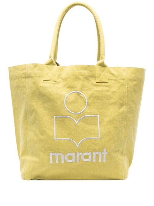 Lime green organic cotton canvas bag Isabel Marant | PM0001FAA1X19M23SU